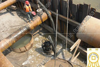 [陕西西安]22KW潜水泥沙泵桥梁沉井施工
